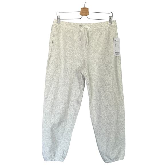 Athleta Women's Size M Easy Fleece Mid Rise Jogger Pants Grey Pockets NWT 575914 - Picture 2 of 15